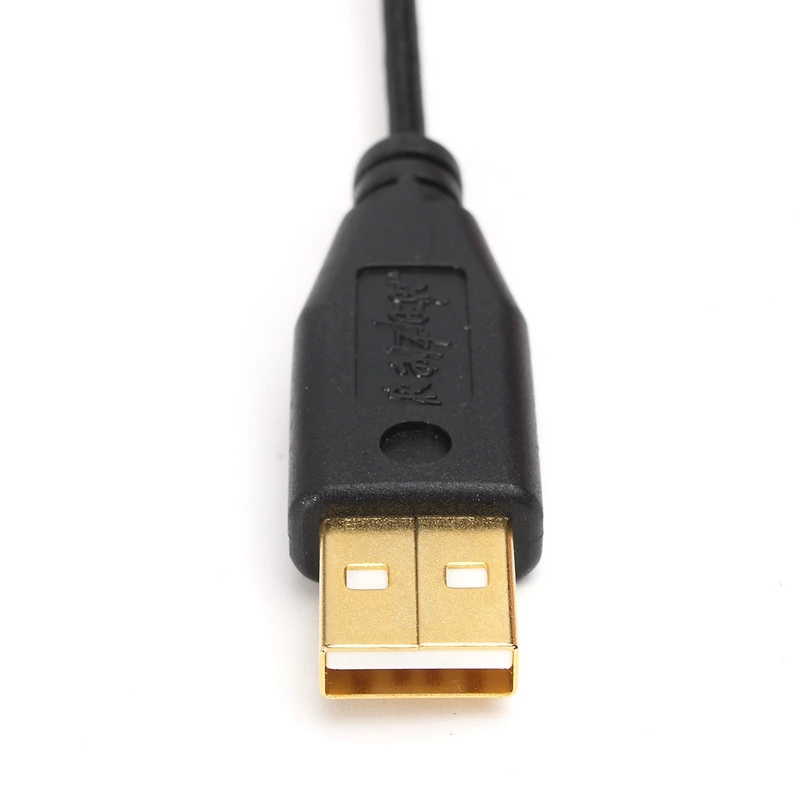 Кабель Usb для мыши Razer Deathadder прибл. 2 1 м 5 проводов штифтов покрытая черным золотом
