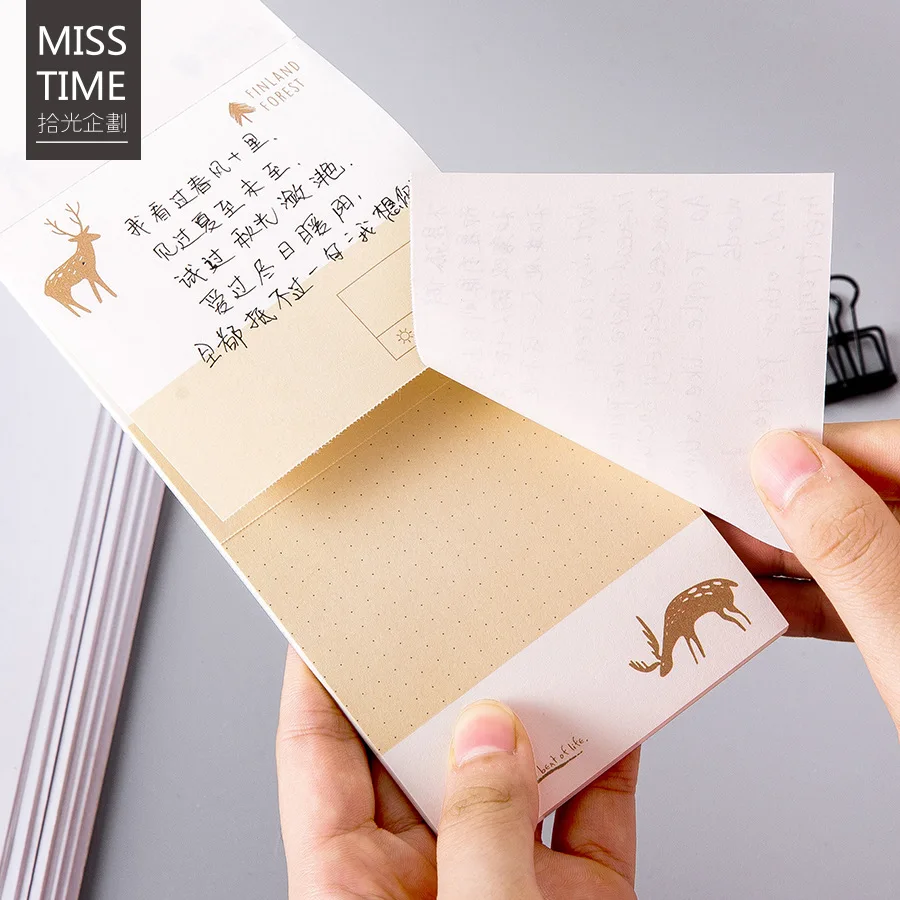 

Finland Forest Series Can Tear Sticky Note Stationery Memo Pad Daily Plan Office School Supplies