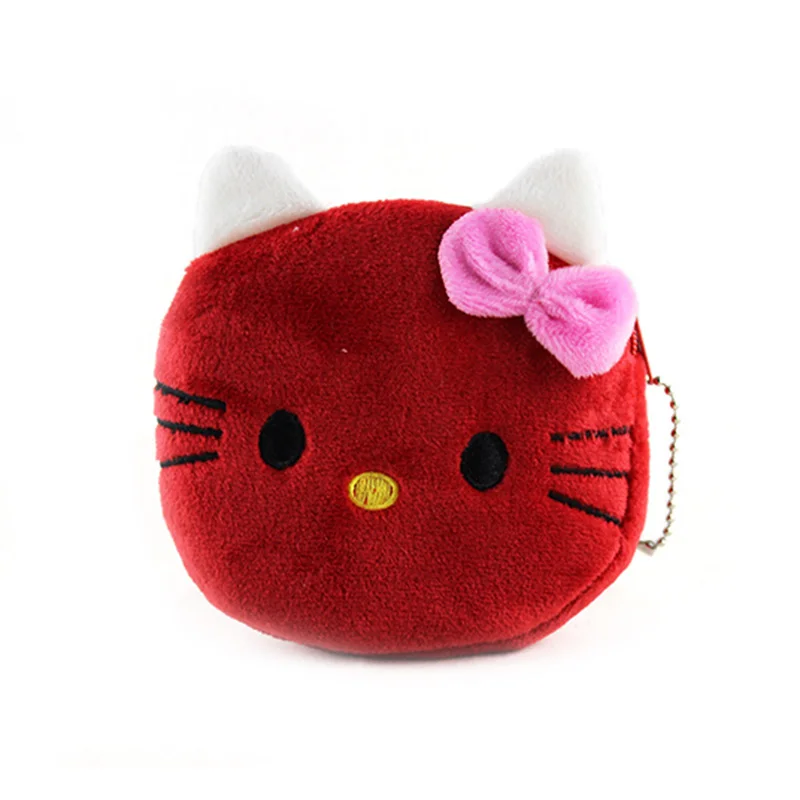 1 шт. кошелек для монет и женские кошельки плюшевые сумки hello kitty девочек сумка