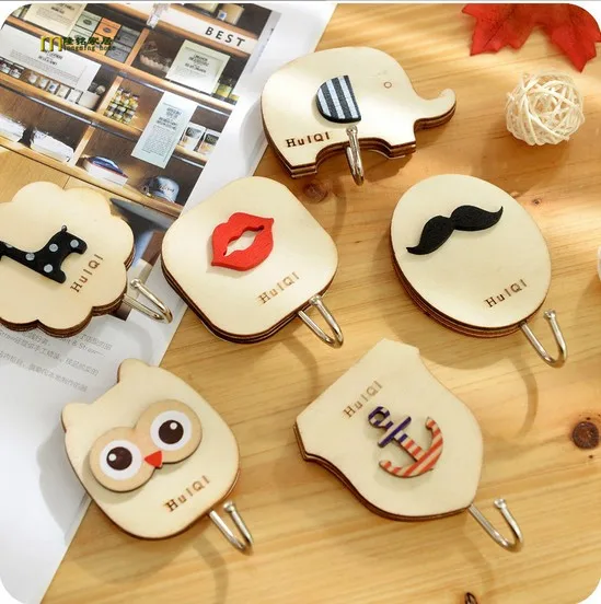 Деревянный крючок для одежды в форме животного 1 шт. вешалка детской комнаты