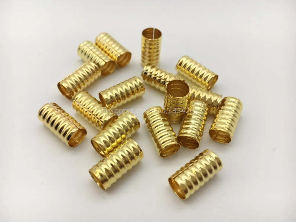 200 шт. 1000 золотистые регулируемые косички для волос dread бусины dreadlock зажимы манжет