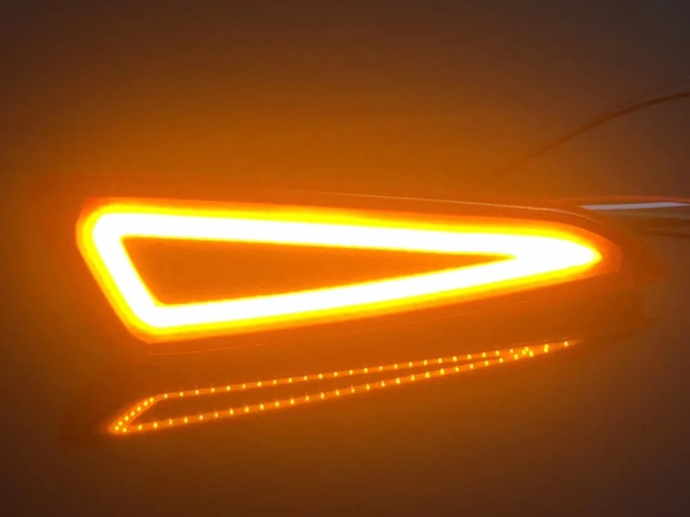 

eOsuns LED tail warning light + brake light + turn signal rear bumper light driving reflector for Toyota chr C-HR