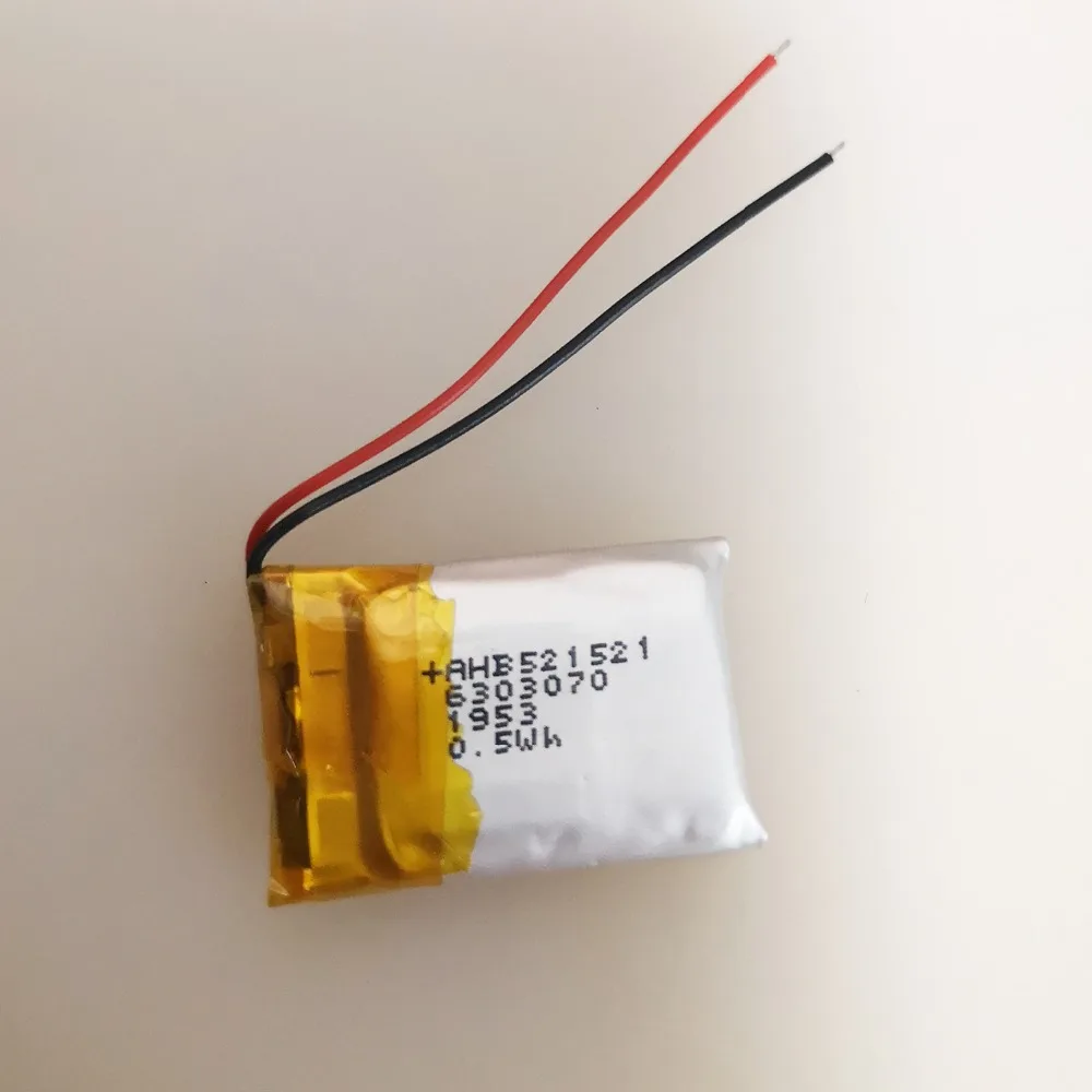 

3.7V lithium polymer battery 521521 135mah For MP3 MP4 MP5 Bluetooth headset 3D glasses Smart watch 501521 501522 521522