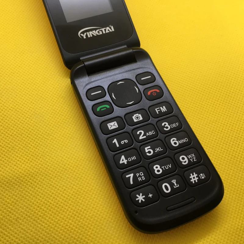 YINGTAI T26 Мини кнопочный телефон fm фонарь с двумя sim-картами 1,7" MP3 раскладушка сотовый телефон MP3 для пожилых людей