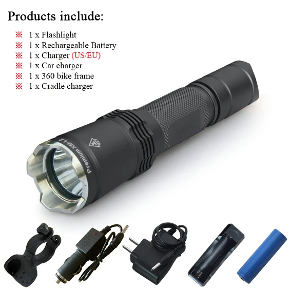 flashlight C Охота xm l2 светодиодный тактический вспышки светильник светодиодный linterna фонарик для самообороны вспышки светильник militar светодиодный налобный фонарь Водонепроницаемый 18650 батарея Электрический фонарь - Испускаемый цвет: flashlight C