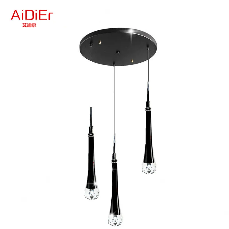 Современная роскошная светодиодная лампа Хрустальные подвесные светильники
