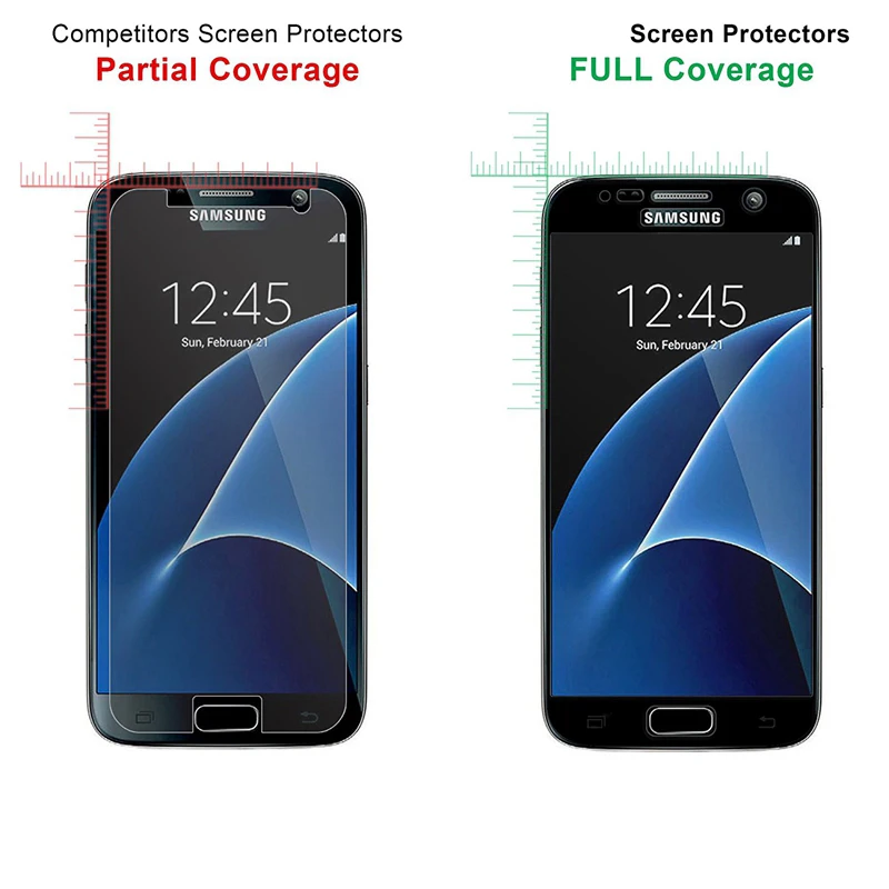 Защита для экрана с полным покрытием samsung Galaxy A3 A5 A7 2017 2016 J5 J7 Prime S6 S7 Премиум чехол
