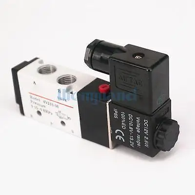DC12V 4V210 08 1/4 &quotBSPT воздушный клапан 5 портов 2 Позиции соленоида для пневматической