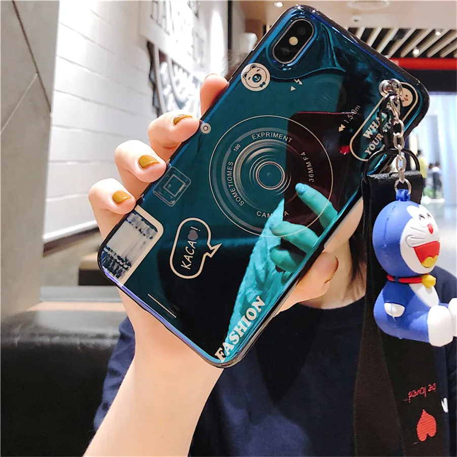 Чехол для xiaomi mi 9 ретро камера 3D игрушка подставка ремешок мягкий чехол телефона 6