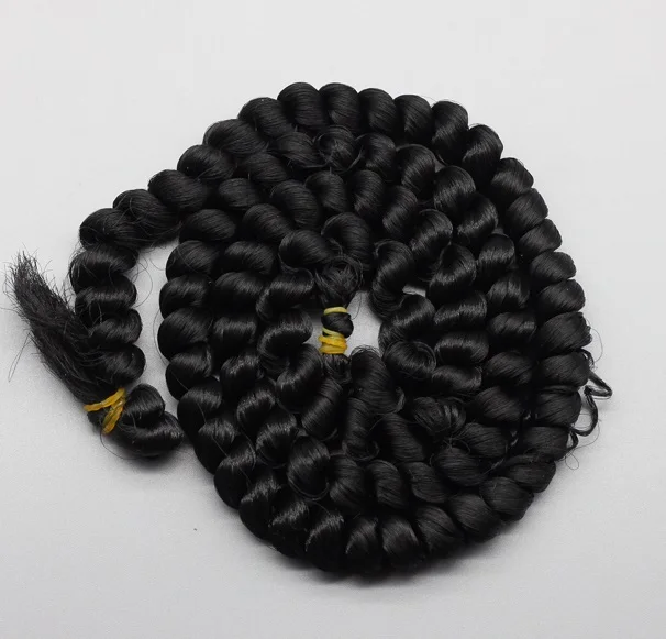 NO 6 black 100 см, красивые кудрявые парики, белый, коричневый, черный, натуральный цвет, для плетения, парики для BJD 1/3, 1/6, 1/4, кукольный парик ep002 - Цвет: NO 6 black