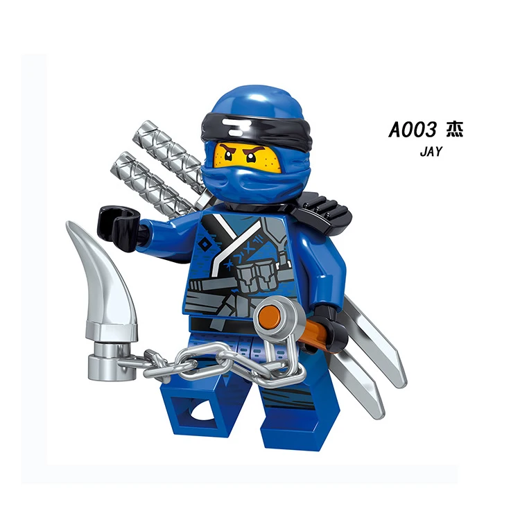 Одиночный ниндзя Кай Джей Зейн Коул Ллойд совместимые фигурки строительные