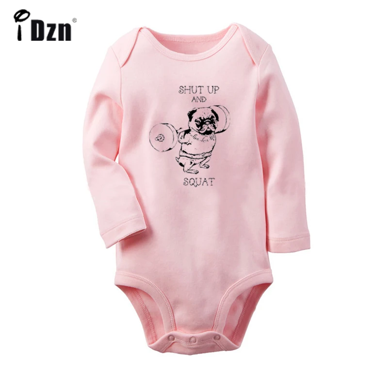 JaBaby2592PC Ретро Винтаж Милая Собака Rigby цветок милая собака мопс в кармане дизайн Новорожденный ребенок боди малыш Onsies комбинезон одежда - Цвет: JaBaby2592PC