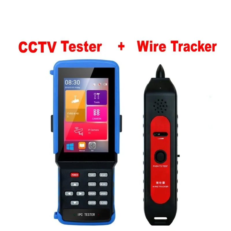 IPC9310 IPC тестер 4 3 дюйма 5 в 1 HD H.265 4K IP аналоговый CCTV монитор AHD CVI TVI CVBS камера 8MP 5MP RJ45 TDR