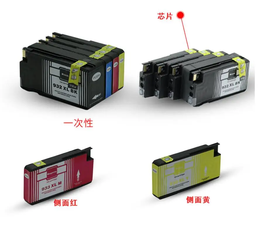 Чернильный картридж для HP 932 / 933XL (CN053A CN054A CN055A CN056A) Officejet 6100/6600/6700/7110 7610 7510 7512 7612|officejet