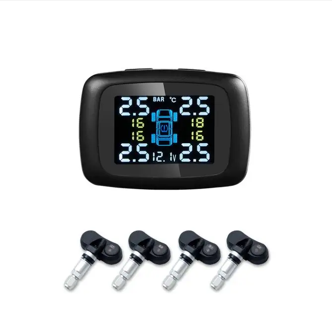 Riboton C100 Солнечный TPMS автомобильный диагностический монитор безопасности шин с 4