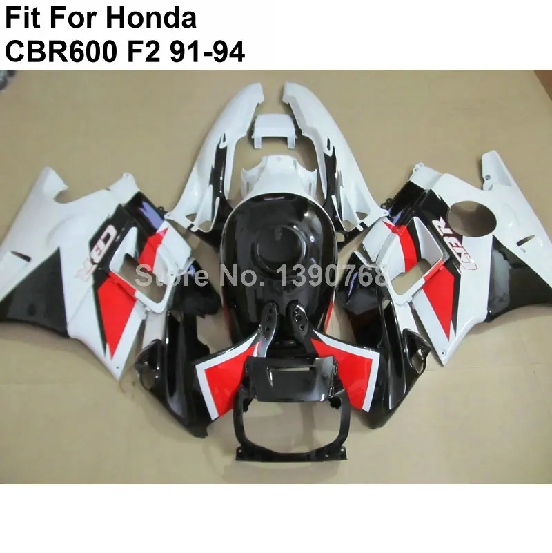 Лидер продаж Обтекатели для Honda CBR600 F2 1991 1992 1993 1994 белые черные фонари NM72|fair and white