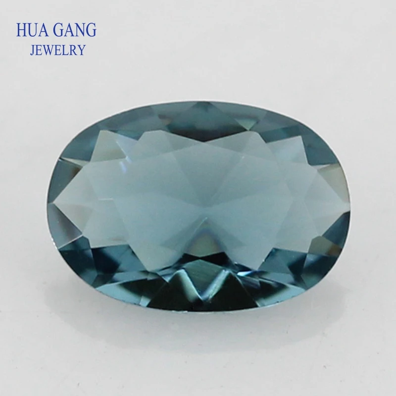 

2x3~13x18mm Ink-blue Color Oval Shape Loose Glass Beads Synthetic Gems For Jewelry Wholesale Free Shipping