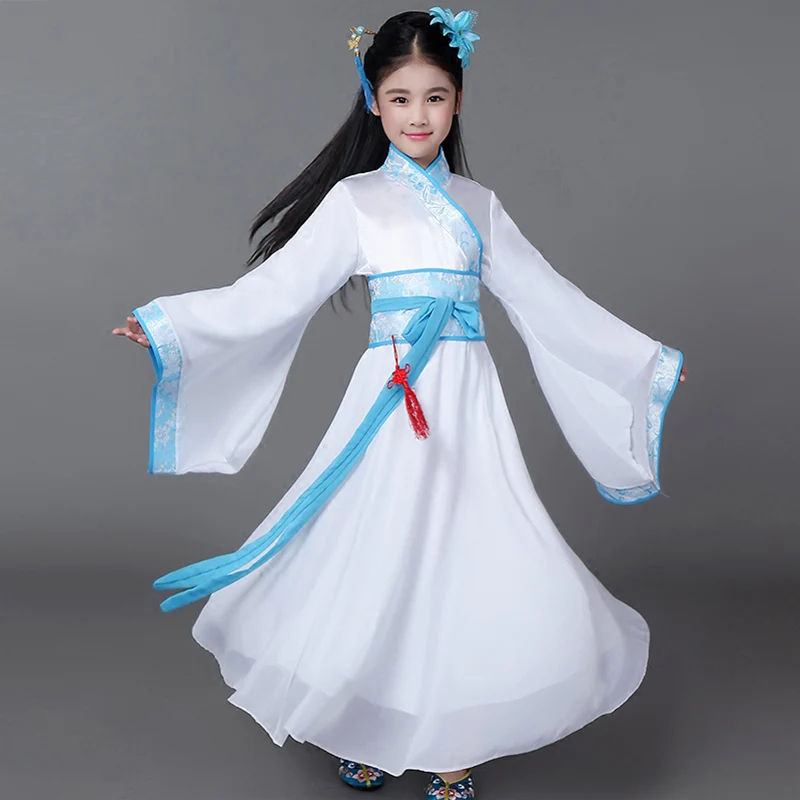 Children Hanfu clothing baby qipao piano dance costume chinese ethnic dress summer floral print style kid | Детская одежда и обувь