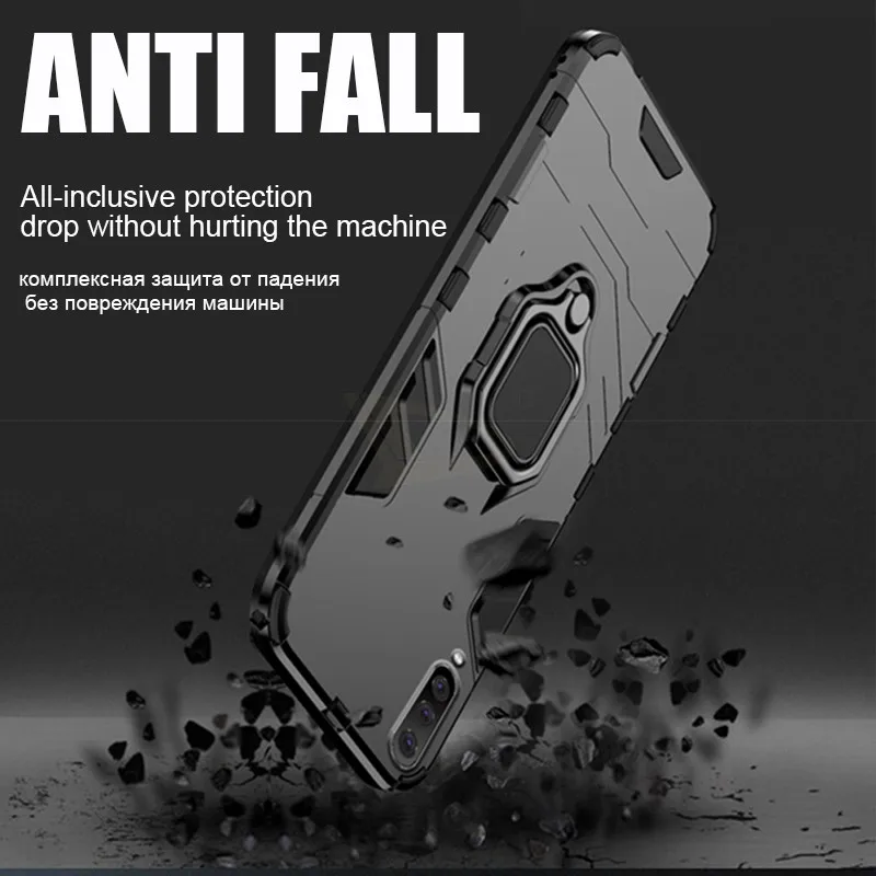 Luxury Armor Soft Bumper Case On The For Samsung Galaxy A7 2018 A10 A30 A20 A70 A60 A50 M30 M20 M10 Shockproof Ring Cover |