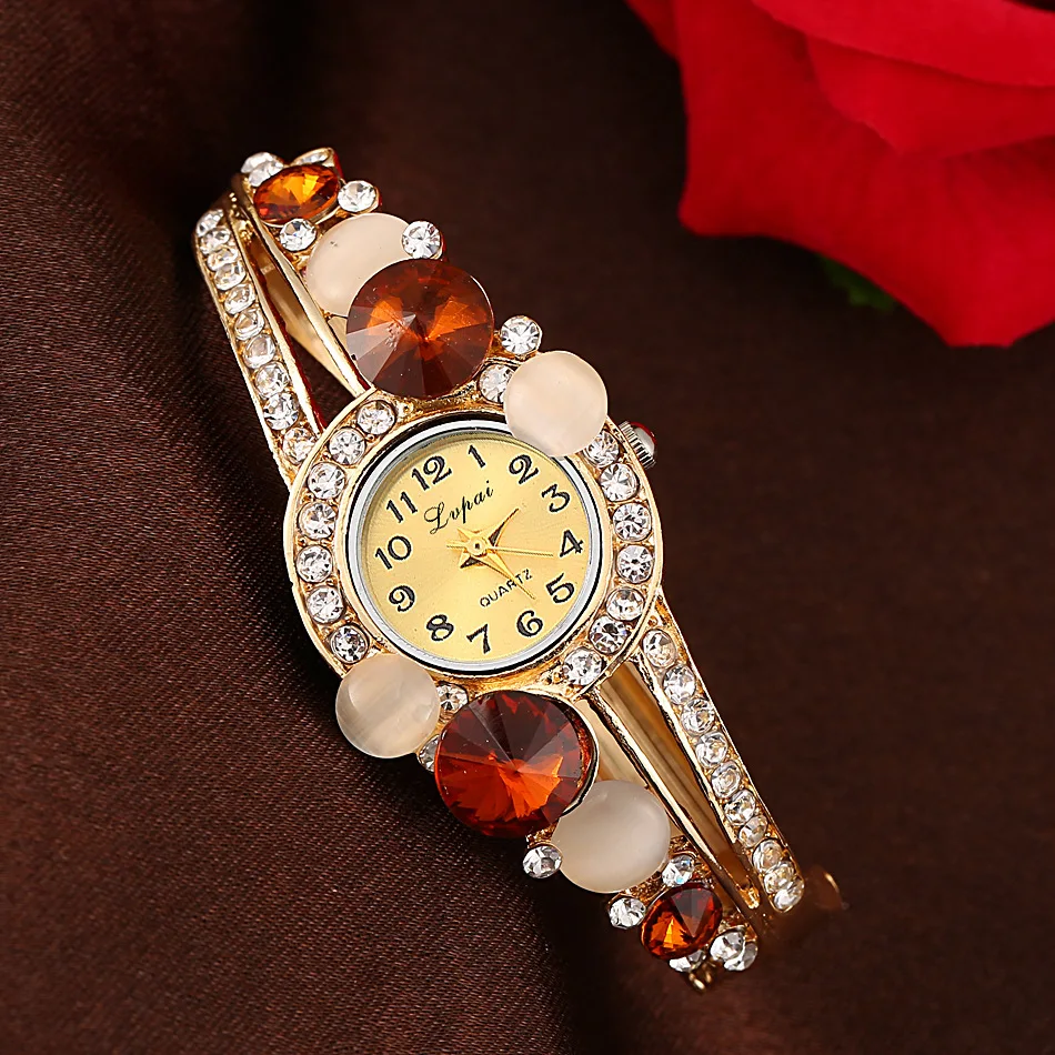 Новые женские часы с симметричным ремешком браслет Montres Femmes dames horloges zegarek reloj mujer