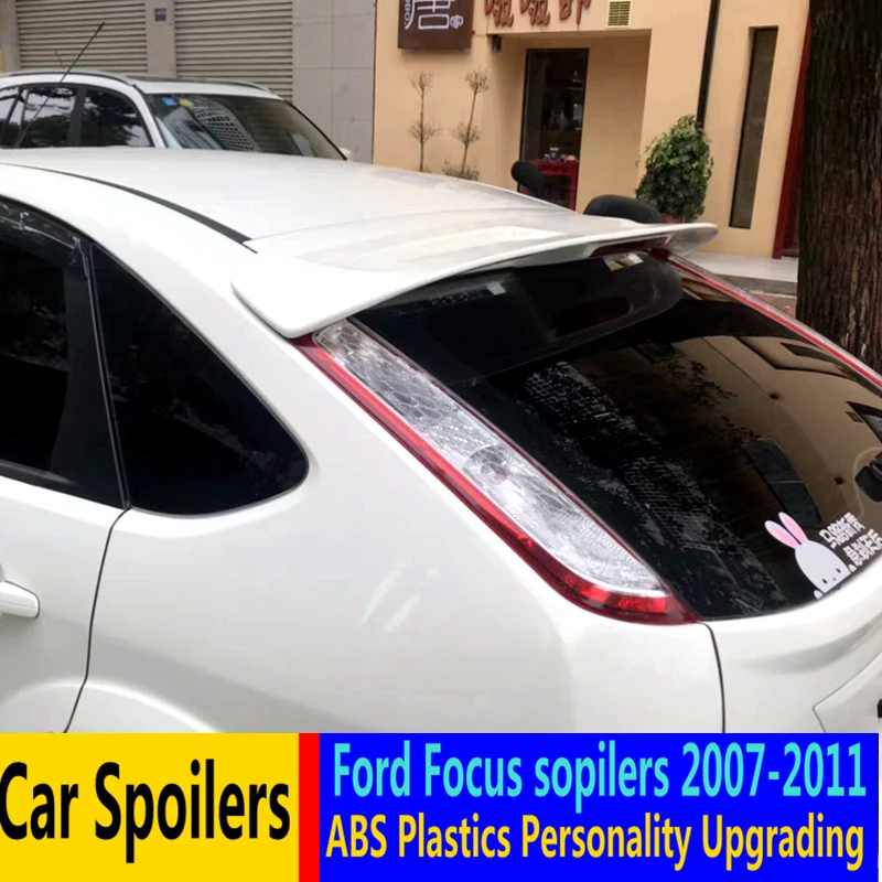 Для Ford Focus спойлер 2007-2011 Высокое качество абс материал заднее крыло автомобиля