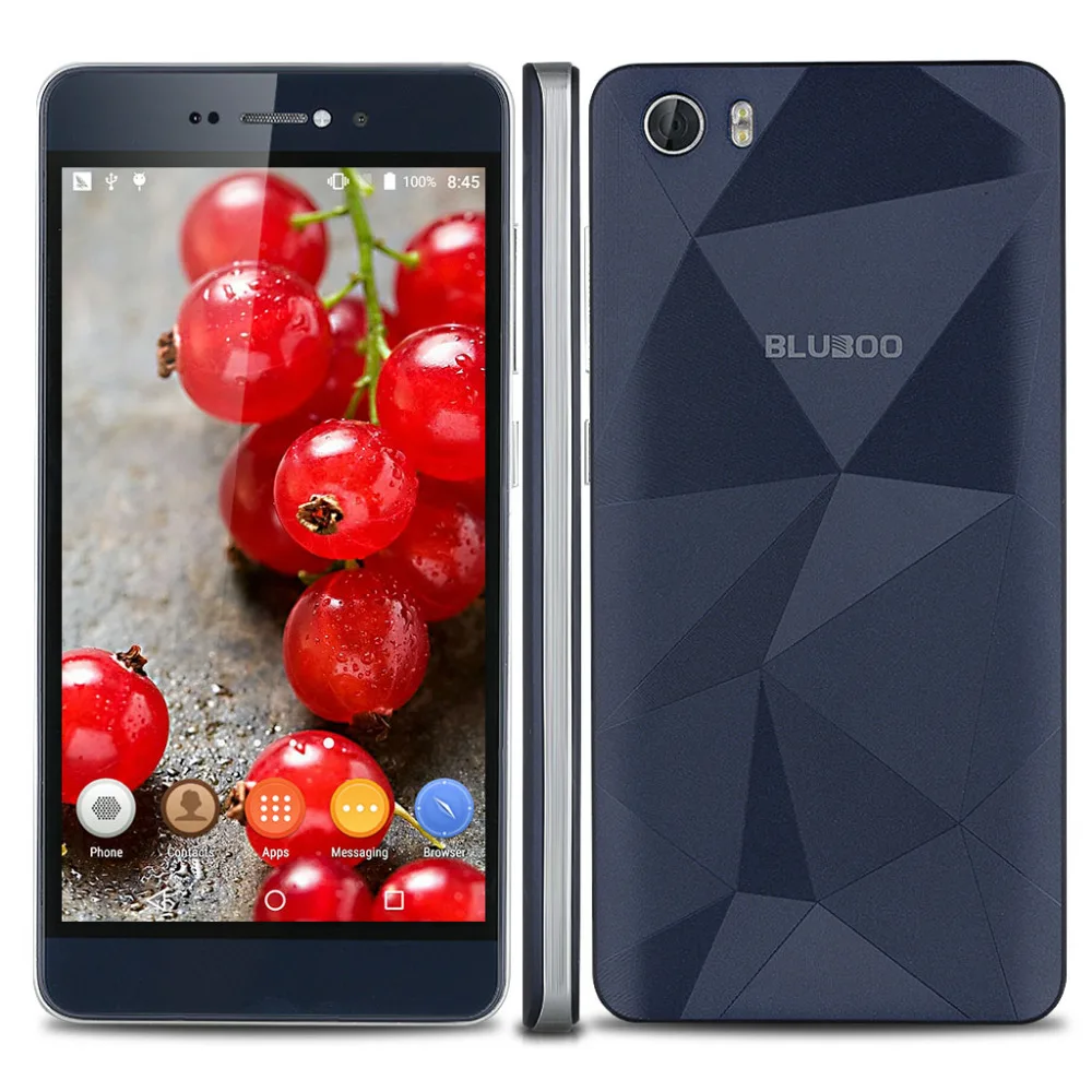Bluboo Пикассо 5.0 &quotHD Экран MTK6580 Quad Core Мобильный Телефон 2 Г RAM 16 ROM 3 WCDMA Android 5.1 Смартфон