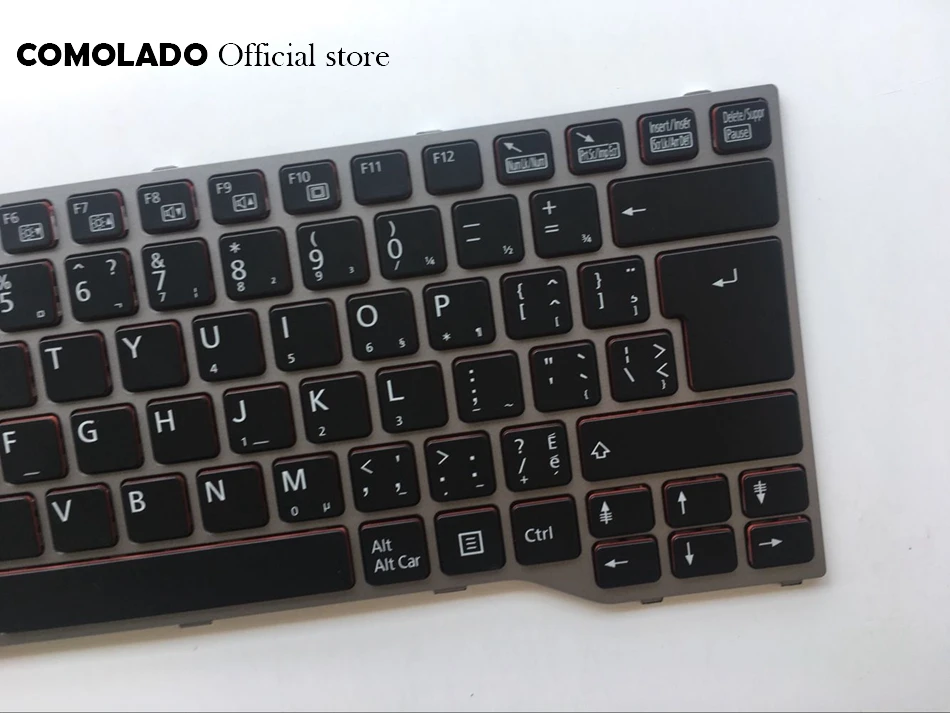 Canadian English Laptop keyboard For FUJITSU LIFEBOOK T725 T726 black with Gray frame | Компьютеры и офис