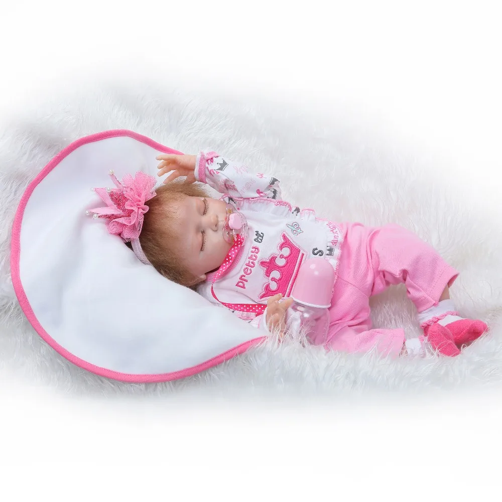 Кукла Reborn 55 см Реалистичная силиконовая для маленьких мальчиков|silicone baby boy dolls|reborn