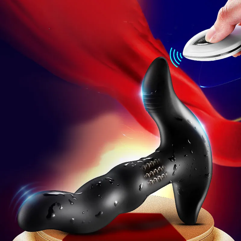 Взрослые секс-игрушки для мужчин Анальная пробка вращающийся массажер простаты