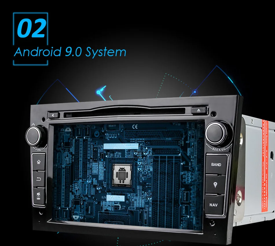 Eunavi HD 1024*600 Восьмиядерный 2 Din Android 9,0 автомобильный dvd-плеер для Opel Corsa Vectra CD Meriva Vivaro Tigra Signum радио gps Navi