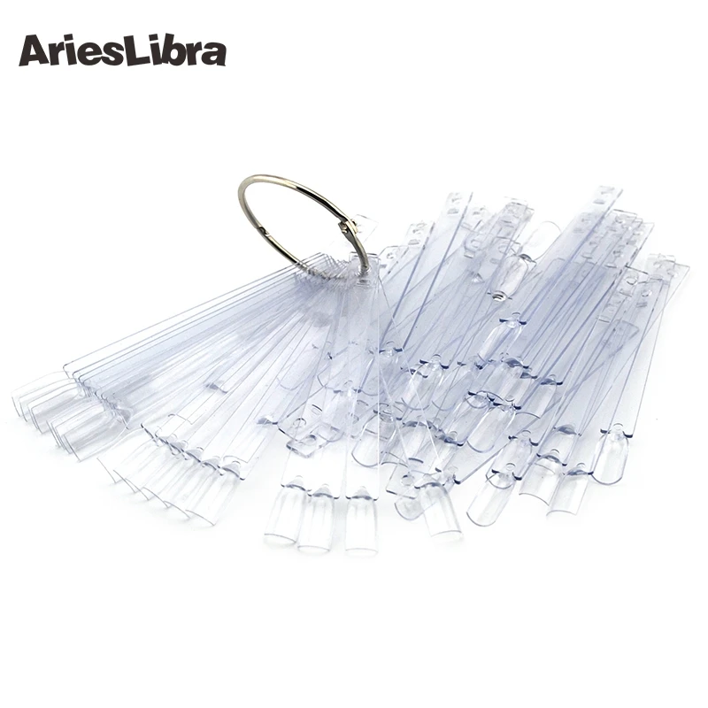 AriesLibra натуральные и прозрачные пластиковые накладные ногти для дизайна ногтей 50