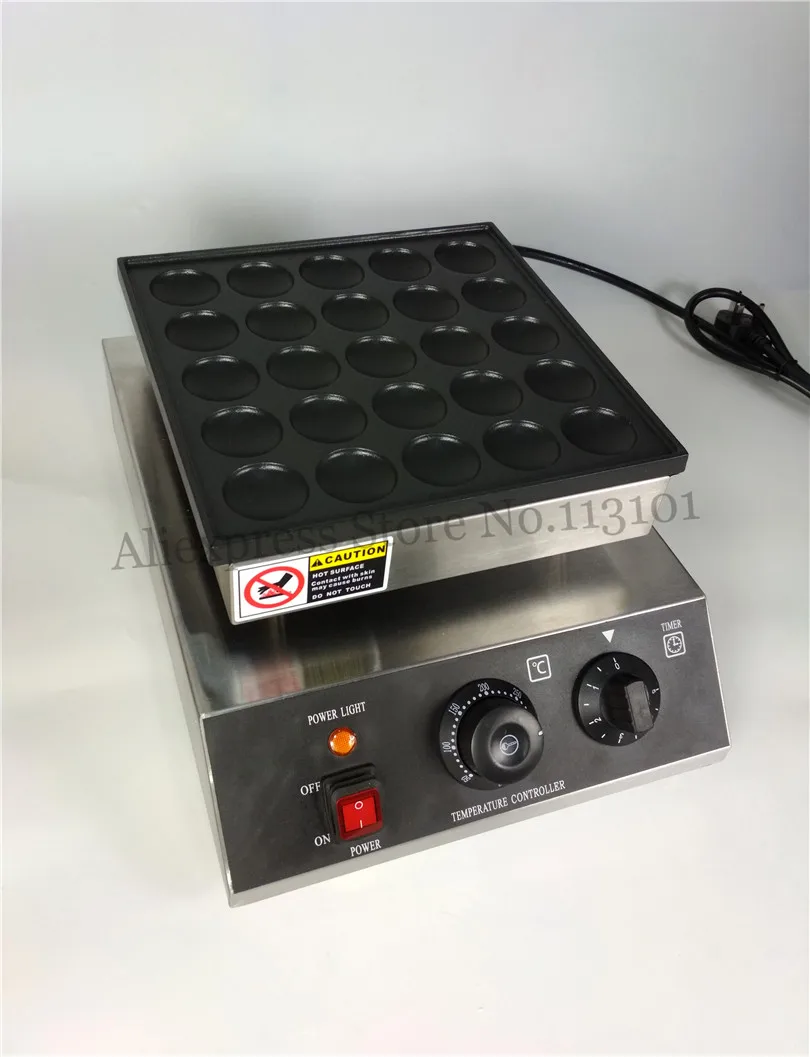 Мини Гриль для блинов 950 Вт 25 отверстий|cooking surface|mini pancakes machinedutch pancake machine |