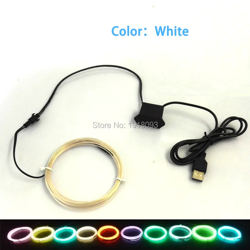 Гибкая неосветильник ка 1 3 мм 2 м USB накопитель|wire lights|light wire decorationholiday lights |