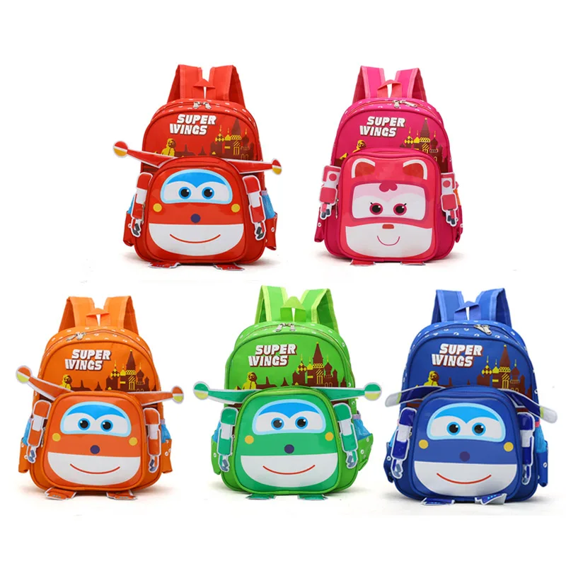 

3D Bags for kids new Super hero Wings plush children's backpack Baby plush bags plush lovely Satchel Schoolplush knapsack