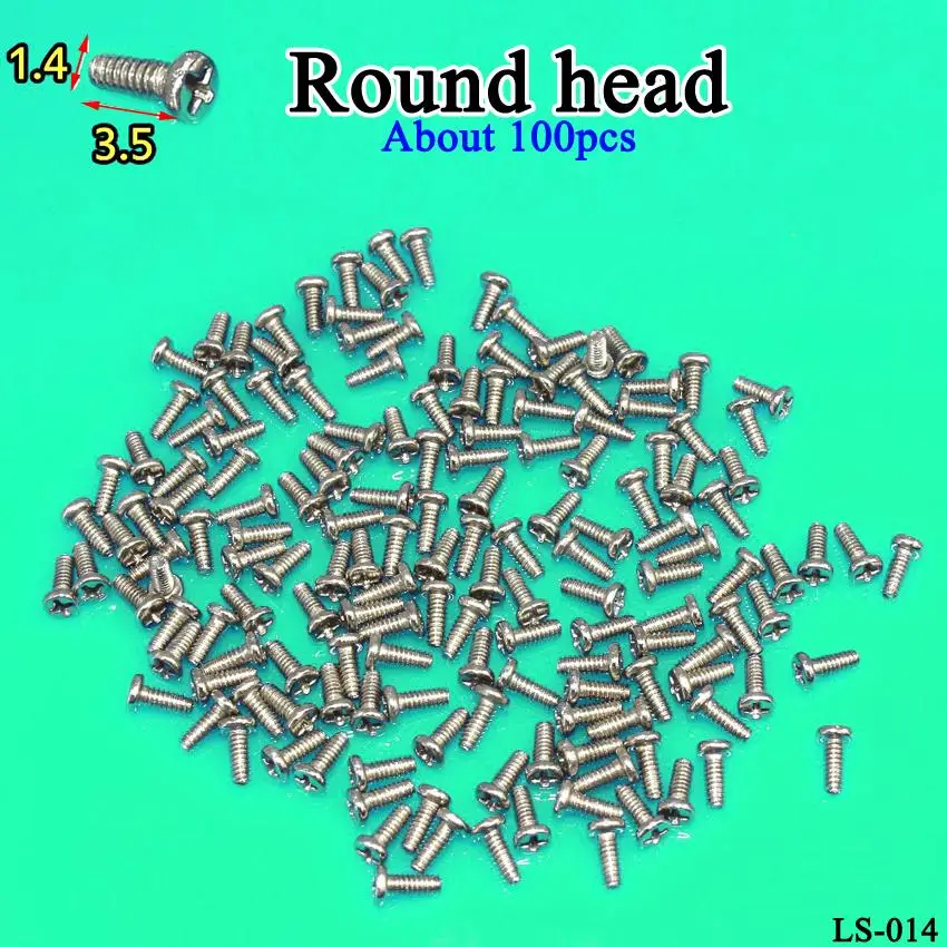 Round head 3.5 Cltgxdd, плоская головка/круглая головка, новинка M1.4, 2,5 мм, 3,0 мм, 3,5 мм, винты для телефона, набор для телефона на Android - Цвет: Round head 3.5