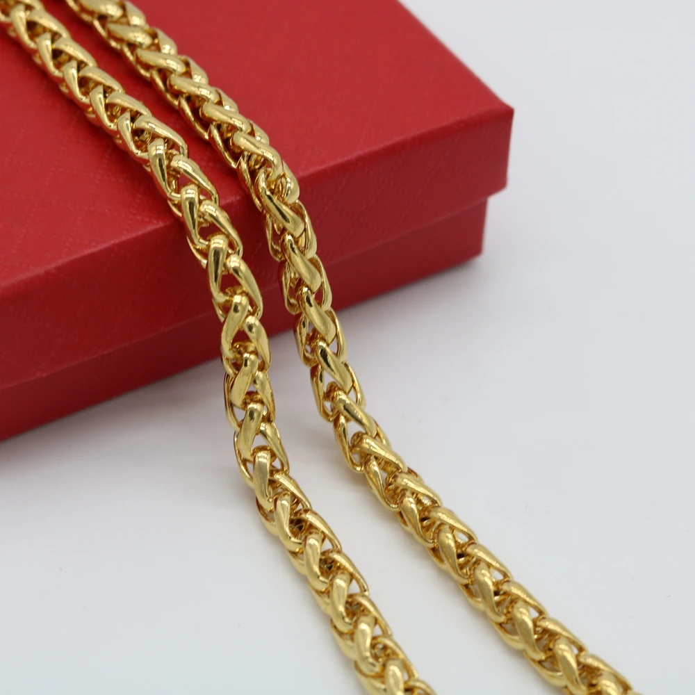 Dragon Design Byzantine Chain Yellow Gold Filled Vintage Style Mens Necklace Solid Jewelry 60cm Long | Украшения и аксессуары