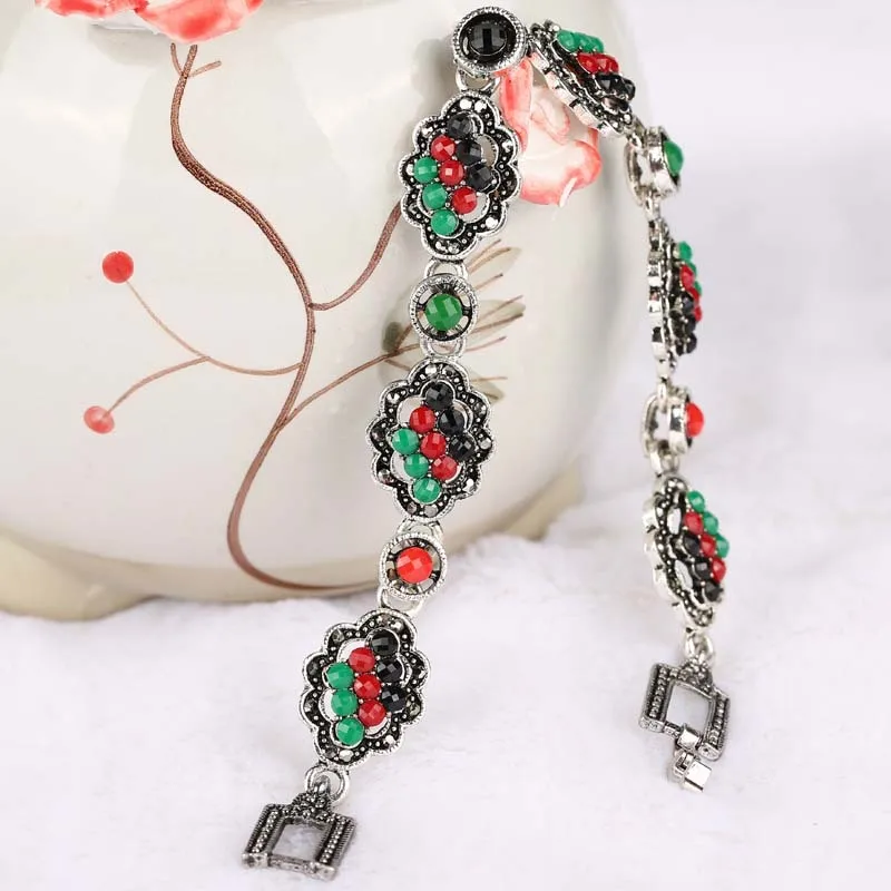 Индийские модные украшения посеребренные браслеты из серии для женщин 5 секунд