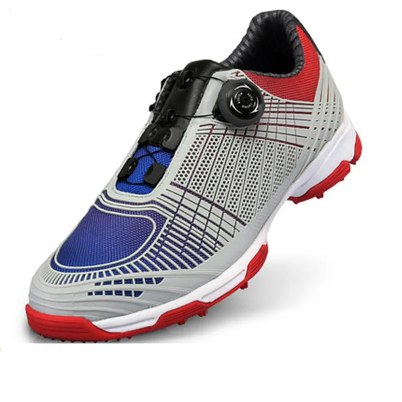 

2021 Direct Selling Golf Shoes Men's Knobs Buckle With Double Patent Sneakers Trainers Slip Resistant Sports Shoeszx070