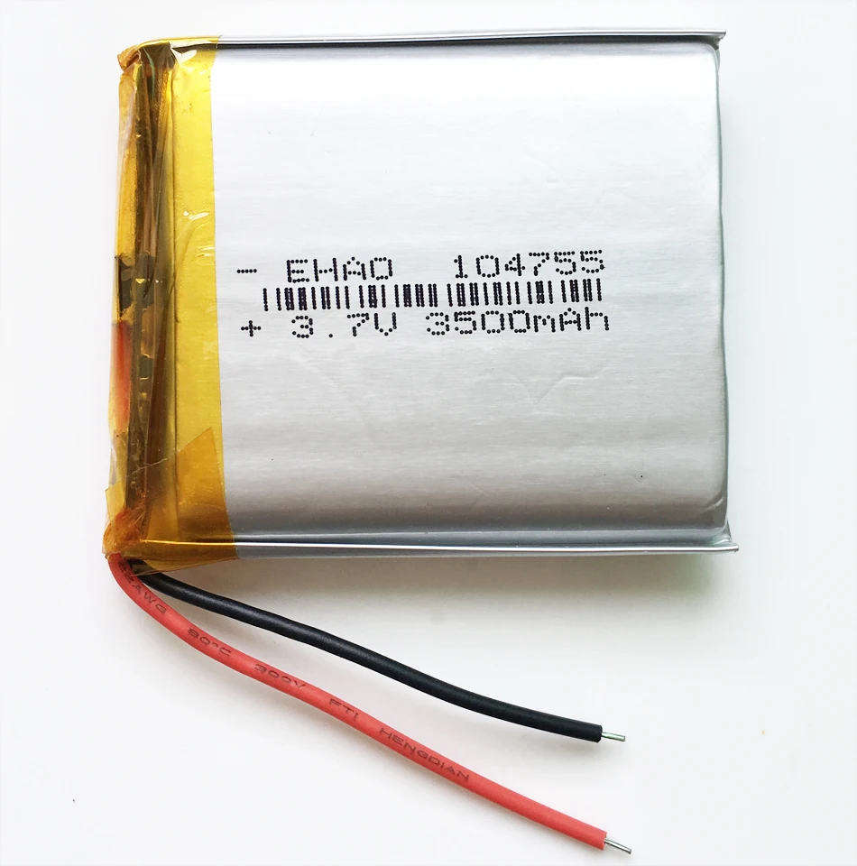 Литий-полимерная аккумуляторная батарея 3 7 в 3500 мАч 104755 для GPS PSP Power bank планшета ПК