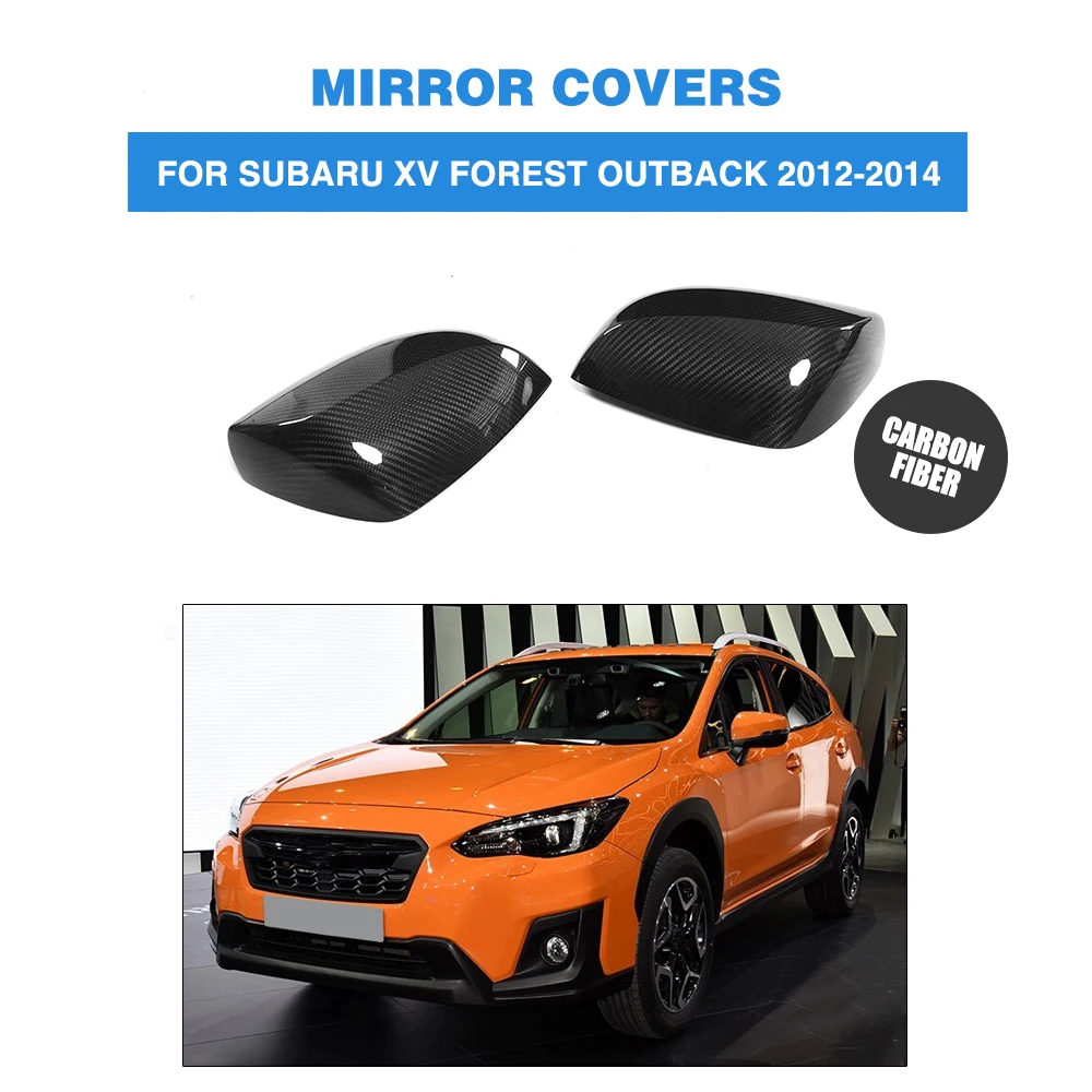 Углеродное волокно добавить на стиль зеркала заднего вида крышки для Subaru XV Forester