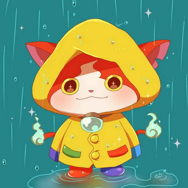 Квадратное полотенце Yo Kai Watch аниме Jibanyan 23*23 см #36475|square towel|anime toweltowel anime |