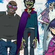 На заказ на холсте художественные Gorillaz плакат наклейка с принтом