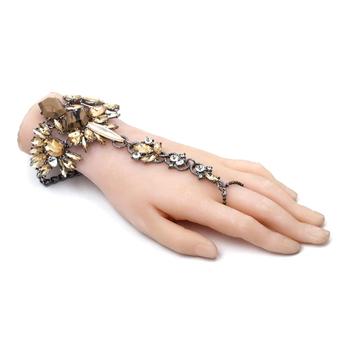 brown bracelet 6 видов стилей, модный браслет, свадебные сандалии с босиком, Пляжная бижутерия для ног, макси, сексуальная цепочка на щиколотку, женский браслет с кристаллами в стиле бохо, 1 шт - Окраска металла: brown bracelet