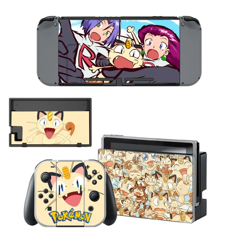 Наклейка Pokemon Go, Виниловая наклейка для kinderdoswitch, наклейка для Nintendo Switch NS, консоль и контроллер Joy-Con