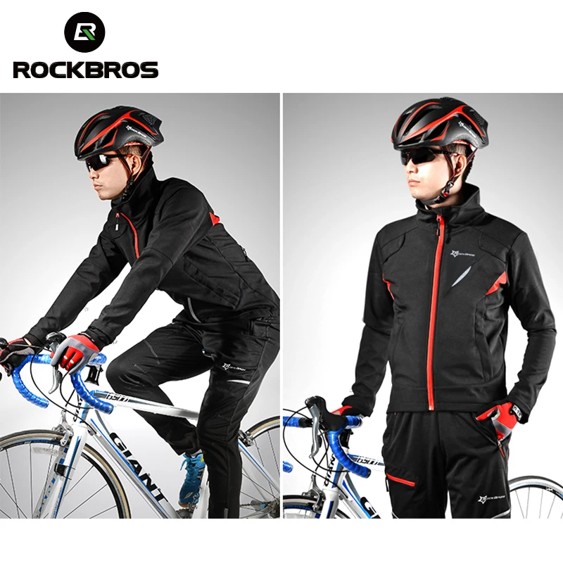 ROCKBROS велосипедная Джерси Зимняя флисовая одежда для мужчин и женщин