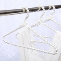10pcslot 6 colors adult hangers with pearls clothes hangers pearl trouser hanger clip for clothing shop and home free shipping