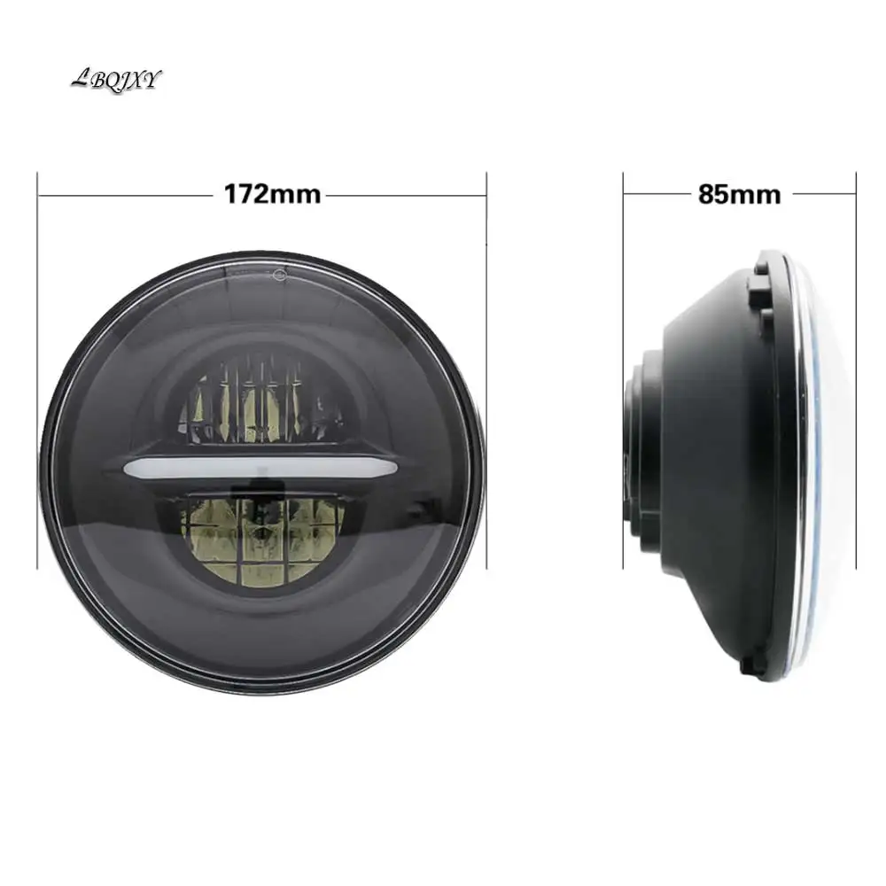 5 3/4 "Halo Angel Eye круглый хромированный налобный фонарь для мотоцикла Sportster 883 72 48