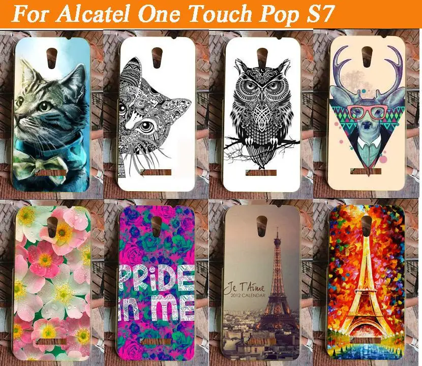 Новая мода 14 моделей чехол для сотового телефона Alcatel One Touch POP S7 OT7045 7045A 7045Y 7045