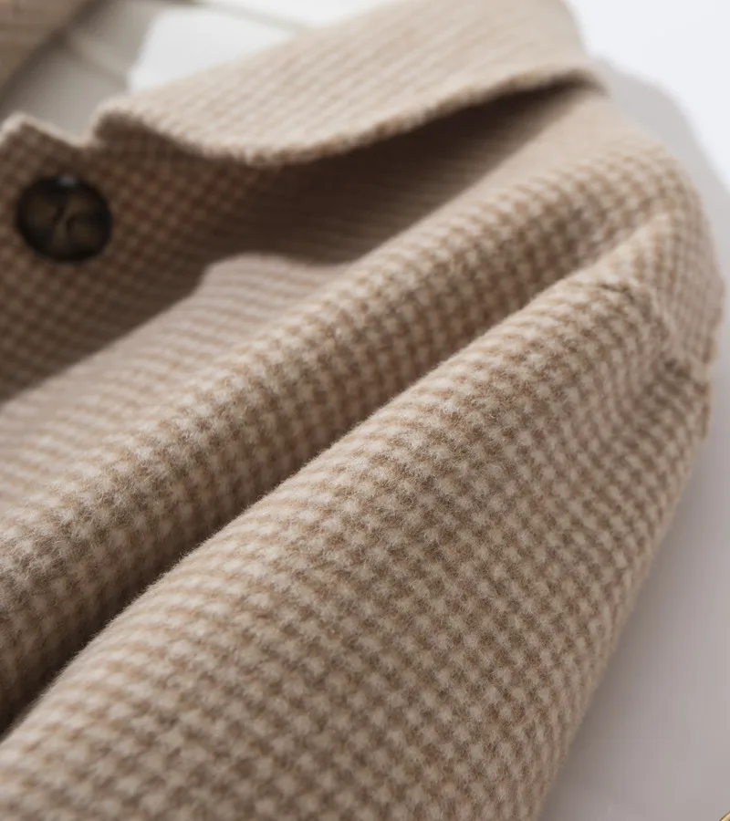 Wool Coat Women Spring Autumn high quality Double-sided Cashmere Jacket Long sleeve Casual plus size Short Coats