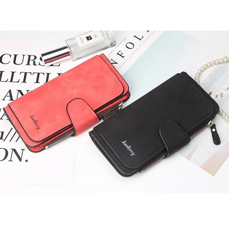 2018 мужской кошелек/женский кошелек сумки для карт с застежкой Длинный Дамский